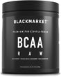 BLACKMARKET RAW BCAA - Workout Powder Drink Mix for Men & Women, Muscle Recovery and Growth, Boosts Metabolism, Branched-Chain Amino Acid Supplement, 300 Grams