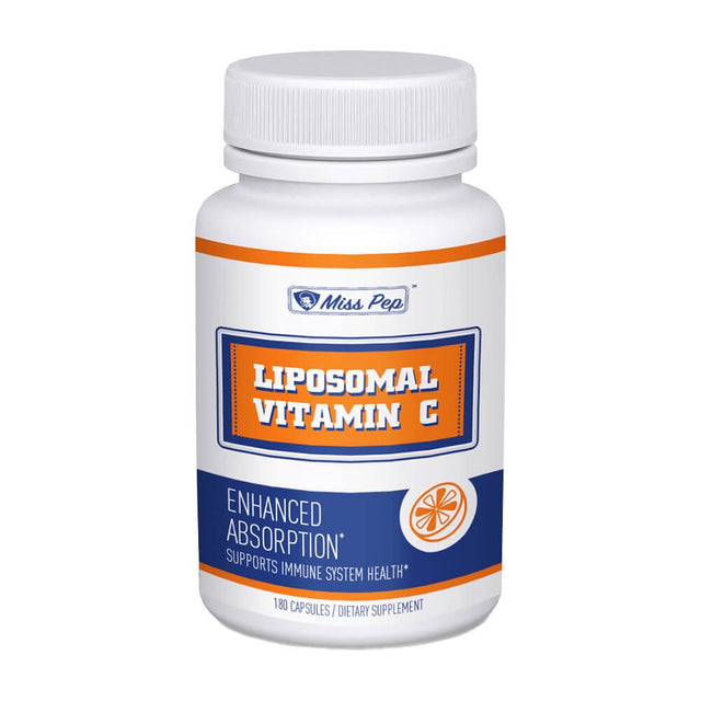 Liposomal Vitamin C 1200Mg 180 Vegan Capsules, High Absorption Fat Soluble, Antioxidant Immunity Support, Misspep Nutrition