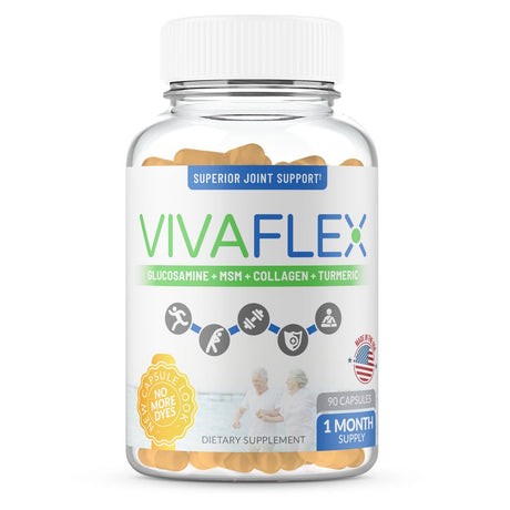 Vivaflex Superior Joint Relief Supplement – Unique Formula to Relieve Discomfort, Soothe & Rebuild Joints – 1 Month Supply