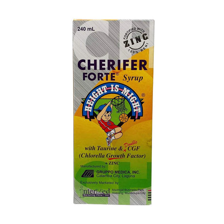 Cherifer Forte W/ Zinc Syrup 240Ml - Pack of 1