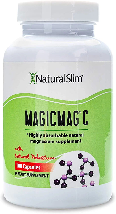 Naturalslim Magicmag®C - anti Stress Magnesium Citrate Capsules W/ Potassium, 100 Ct