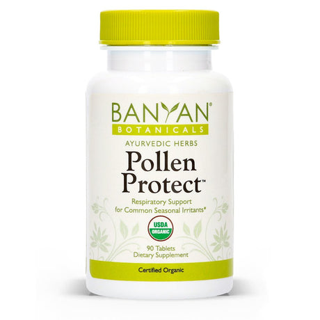 Banyan Botanicals Pollen Protect – Clinically Tested Organic Ayurvedic Supplement – for a Healthy Respiratory Response to Seasonal Irritants* – 90 Tablets – Non-Gmo Natural Sustainably Sourced Vegan