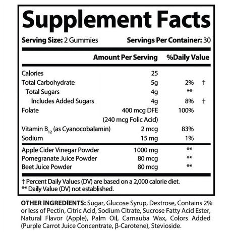 (2 Pack) Metabolic Keto ACV Gummies 1000MG Dietary Supplement 120 Gummys