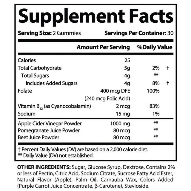 (2 Pack) Ignite Keto ACV Gummies 1000MG Dietary Supplement 120 Gummys