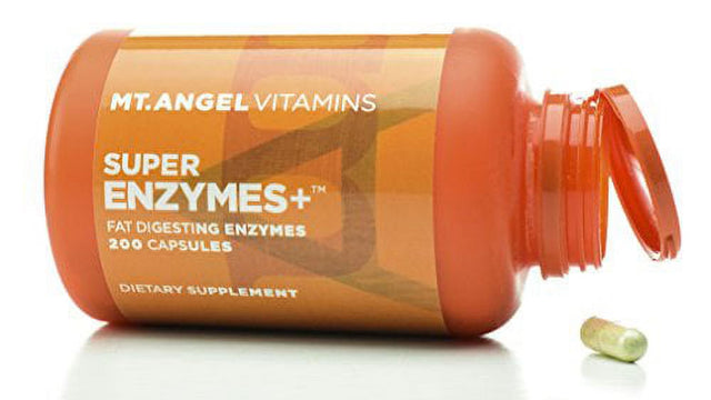 Mt. Angel Vitamins - Super Enzymes +, Fat Digesting Enzymes (200 Capsules)