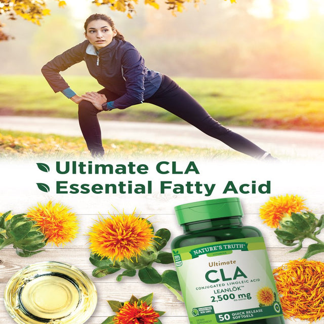 CLA Supplement 1250 Mg | 50 Softgel Pills | Conjugated Linoleic Acid | Non-Gmo, Gluten Free | by Nature'S Truth