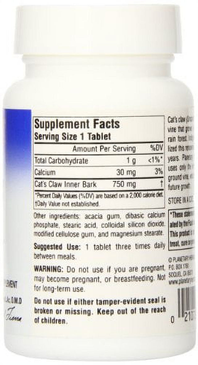 Planetary Herbals Cat'S Claw 750 Mg 42 Tablet