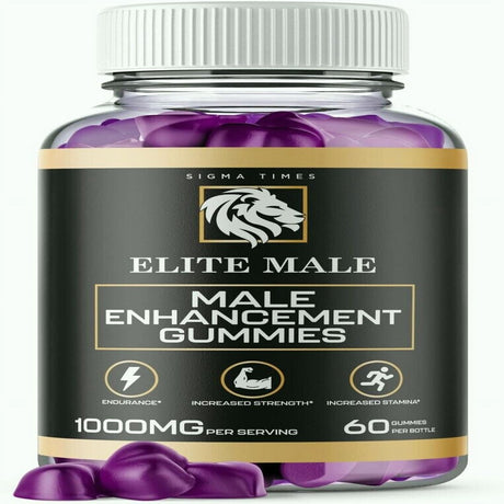 Elite Male Gummies for Enhancement Gummies 60 Count