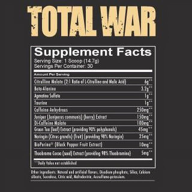 Redcon1 Total War Preworkout, Blue Coconut, Pre Workout Powder, 30 Servings