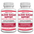 Blood Sugar Support Supplement, 20 Vitamins & Herbs for Diabetics, Sugar Balance & Insulin Resistance, 60 Capsules - Pack of 2