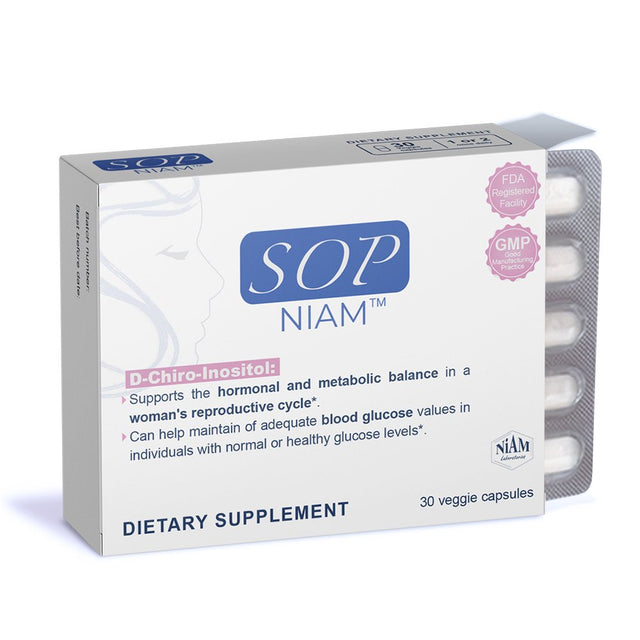 SOP Niam |Pcos Supplement | D-Chiro Inositol + Multivitamin Capsules - Hormonal and Metabolic Balance in a Woman'S Reproductive Cycle - 30 Day Supply