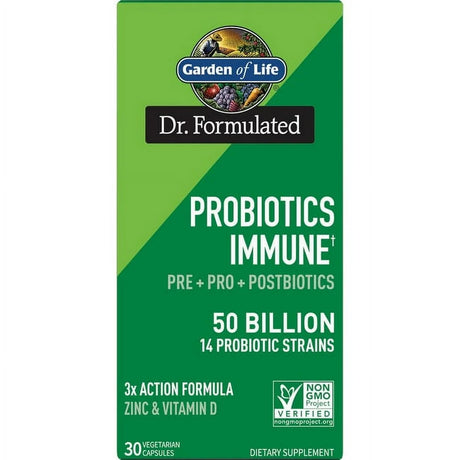 Garden of Life Dr. Formulated Probiotics Immune 50 Billion Cfu 30 Veg Caps