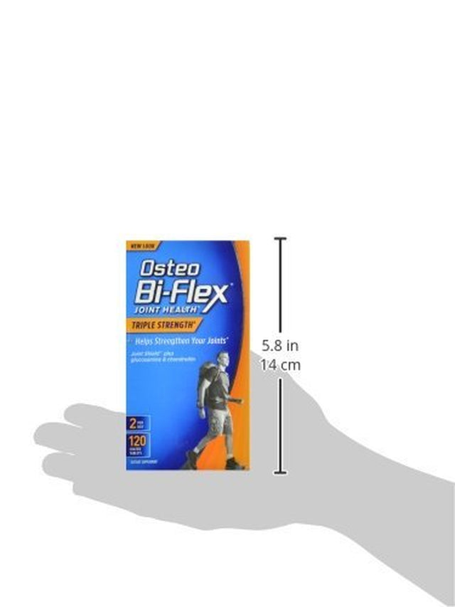 Osteo Bi-Flex Triple Strength Coated Tablets (Pack of 120), Joint Health* Supplements with Glucosamine & Vitamin C, Gluten Free