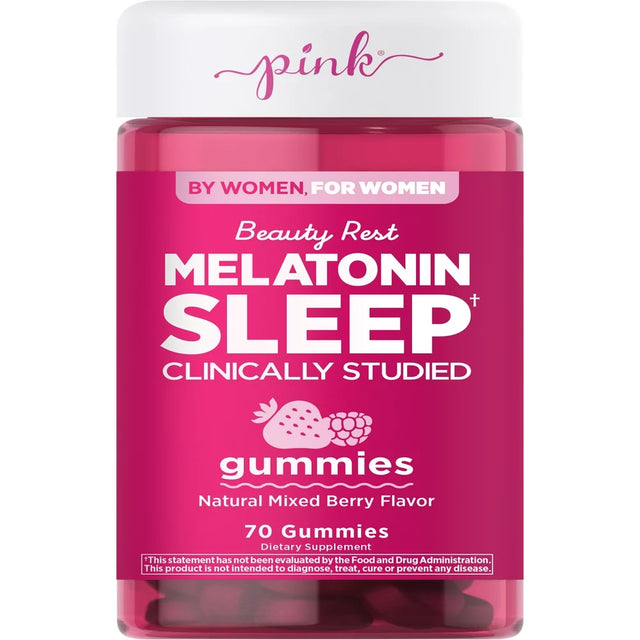 Pink Women'S - Melatonin Gummies 10Mg, Mixed Berry Flavor, 70Ct