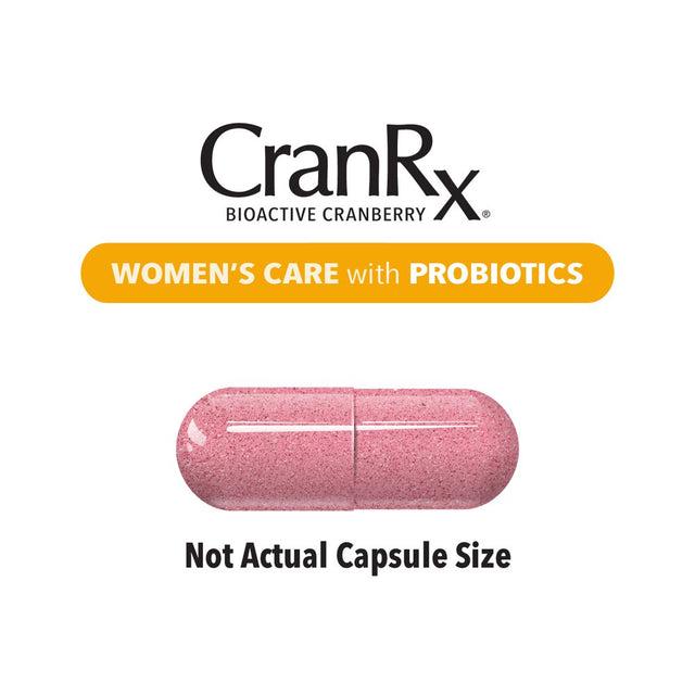 Nature’S Way Cranrx® Women’S Care with Probiotics, 7 Billion Active Probiotic Cultures, Urinary Health*, 60 Capsules