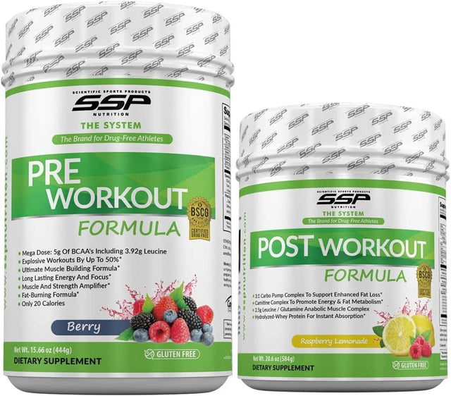 Workout Canister Set, BSCG Certified Drug Free, by SSP Nutrition