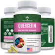 Truthentics Quercetin with Bromelain Zinc Supplement - Quercetin 800Mg - Antioxidant, Immune System Booster, Allergy Relief - 60 Veggie Capsules