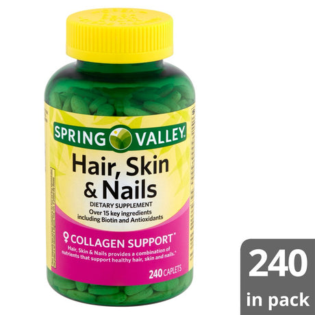 Spring Valley Hair, Skin & Nails Dietary Supplement, 240 Caplets