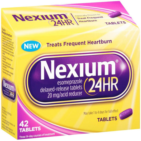 Nexium 24 HR 20Mg Acid Reducer Tablet 42 Ea (Pack of 2)