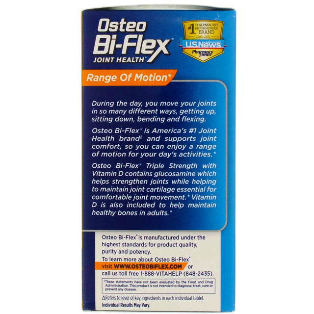 Osteo Bi-Flex Joint Shield Formula with Vitamin D Advanced Triple Strength Caplets - 80 Ea, 2 Pack