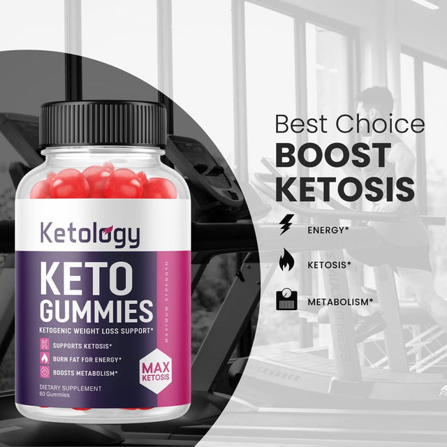 (5 Pack) Ketology Keto ACV Gummies - Supplement for Weight Loss - Energy & Focus Boosting Dietary Supplements for Weight Management & Metabolism - Fat Burn - 300 Gummies