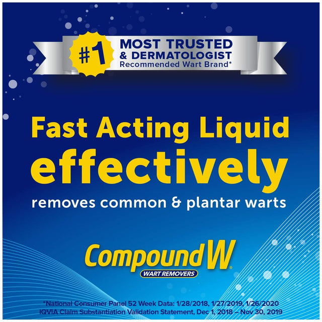 Compound W Maximum Strength Fast Acting Liquid Wart Remover, 0.31 Fl Oz