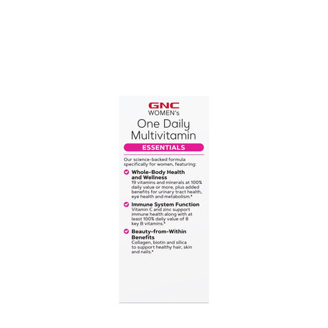 GNC Women'S One Daily Multivitamin Essentials - 60 Caplets (60 Servings)