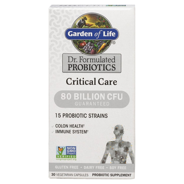 Garden of Life Dr. Formulated Critical Care Probiotics, 80 Billion CFU, 30Ct