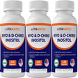 3 Pack Vitamatic Myo-Inositol and D-Chiro Inositol plus Folate and Vitamin D, 2000Mg 120 Capsules