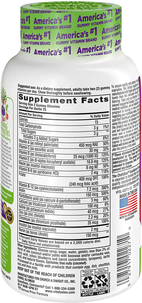 Vitafusion Women'S Gummy Vitamins, Mixed Berries, 150 Count