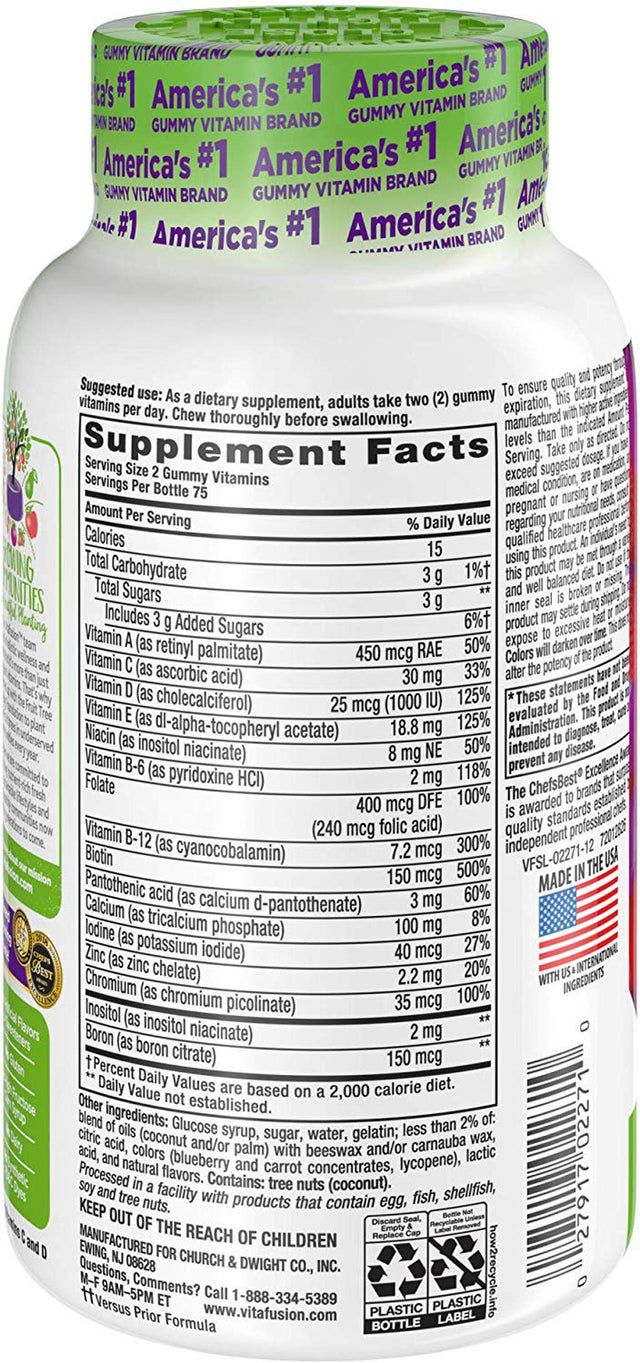 Vitafusion Women'S Gummy Vitamins, Mixed Berries, 150 Count