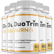 (5 Pack) Duo Trim Burn - Keto Weight Loss Formula - Energy & Focus Boosting Dietary Supplements for Weight Management & Metabolism - Advanced Fat Burn Raspberry Ketones Pills - 300 Capsules