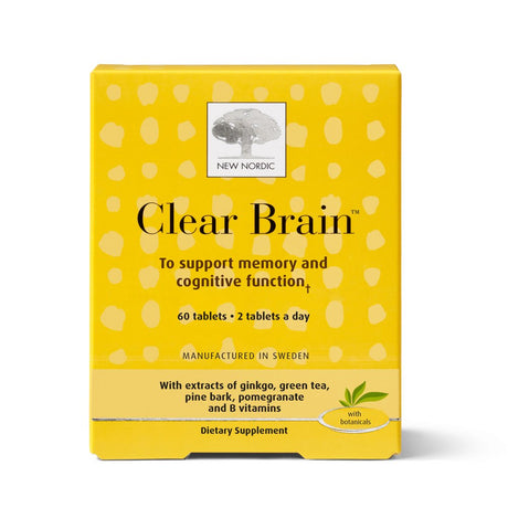 New Nordic Clear Brain Supplement | Supports Normal Cognitive Health and Memory | 60 Count