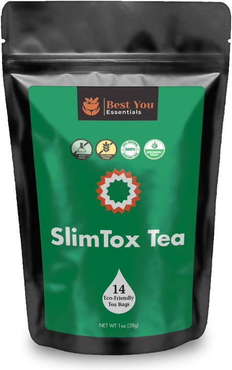 Slimtox Tea - 14 Day Natural Detox Tea with Immune System Support