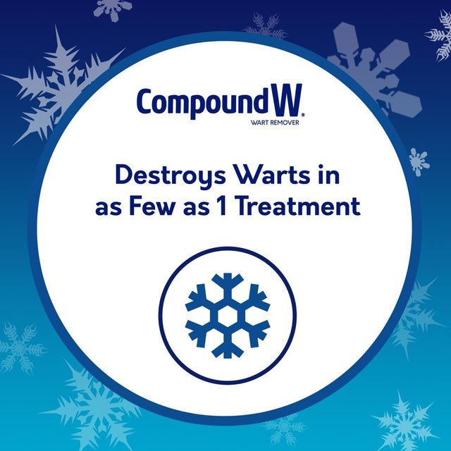 Compound W Freeze off Wart Remover, Common and Plantar Warts Removal, 8 Applications