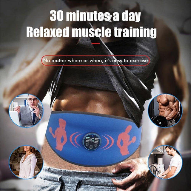 QJUHUNG Slimming Massage Belt Muscle Stimulator Promote Blood Circulation Belly Trainer Belt for Weight Loss Fitness