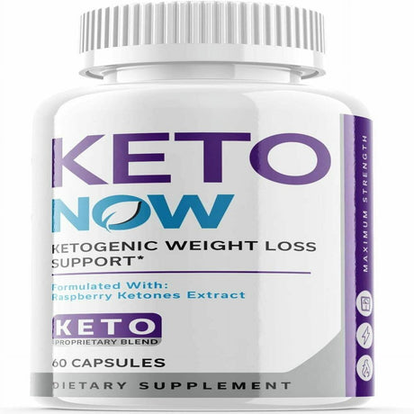 (1 Pack) Keto Now - Supplement for Weight Loss - Energy & Focus Boosting Dietary Supplements for Weight Management & Metabolism - Advanced Fat Burn Raspberry Ketones Pills - 60 Capsules