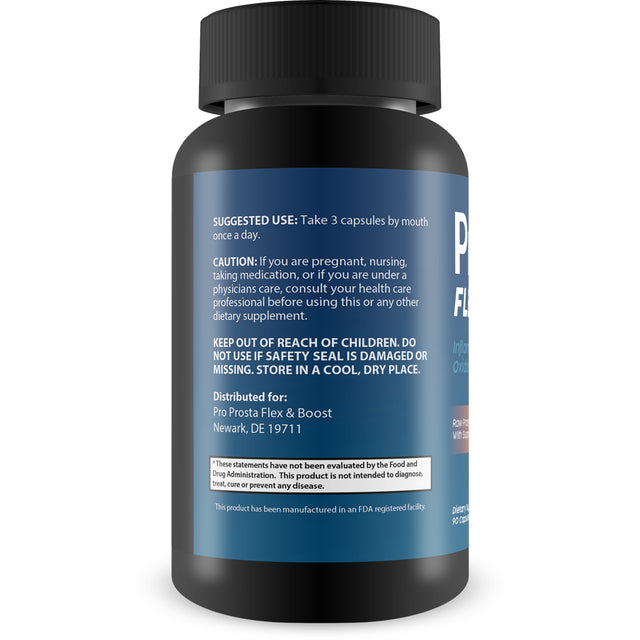 Pro Prosta Flex plus - Support Reduced Inflammation, Improved Circulation, Reduced Oxidative Stress, and Better Overall Health - Herbal Blend with Turmeric for Prostate - Male Formula