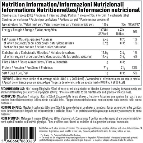 Whey Advanced Protein Powder, 67 Servings of Delicious Muscle Building Protein, Cinnamon Donut, 2010G