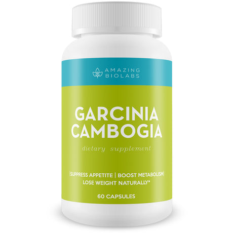 Garcinia Cambogia by Amazing Bio Labs- Weight Loss Supplement and Appetite Suppressant, Metabolism Booster, Carb Blocker & Belly Fat Burner for Men and Women