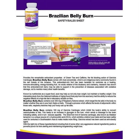 Brazilian Belly Burn and Turmeric Curcumin Combo Pack