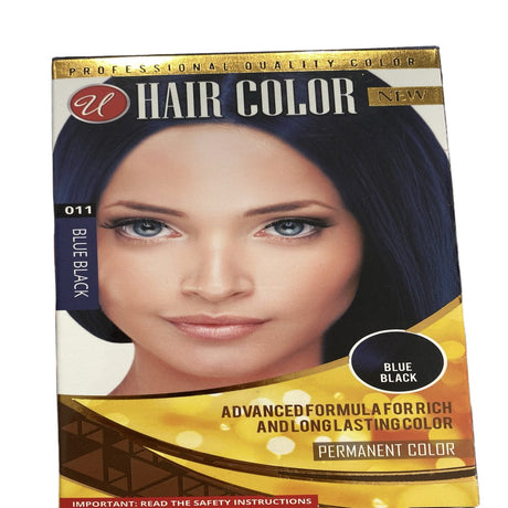 Hair Color 011 Blue Black Advanced Formula for Rich and Long-Lasting Color Pack of 1