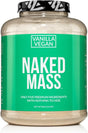 NAKED Nutrition Mass - Vanilla Vegan Weight Gainer - 8Lb Bulk, GMO Free, Gluten Free, Soy Free & Dairy Free. No Artificial Ingredients - 1,230 Calories - 11 Servings