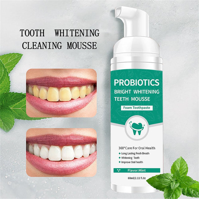 WUXICHEN Mouthwash,Whitening,Toothpaste Whitening,Teeth Whitening Foam Toothpaste 60Ml