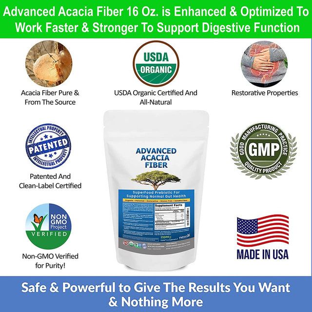 Kidney Restore Advanced Acacia Fiber: Superfood Prebiotic for Supporting Normal Gut Health, 1 Lb. Bag