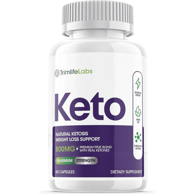 Trim Life Labs Keto Pills 800Mg - Advanced Weight Loss Supplement - Burn Fat for Energy, Boost Metabolism - Ketogenic Diet & Ketosis Support - Non-Gmo, Gluten-Free - 2 Pack