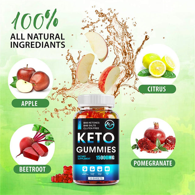 Minch Keto Slimming Gummies 15000Mg for Men & Women, Weight Loss Ketogenic Diet Supplement 60 Gummies