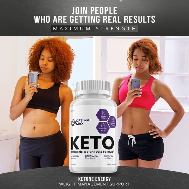 (2 Pack) Optimal Max Keto Pills Advanced Ketogenic Support (120 Capsules)