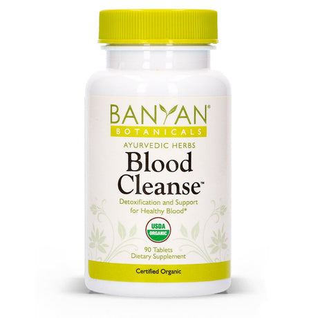 Banyan Botanicals Blood Cleanse Tablets – Organic Supplement with Manjistha & Turmeric – Blood Cleansing Herbs for Detox, Healthy Circulation & Skin* – 90 Tablets – Non GMO Sustainably Sourced Vegan