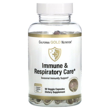 California Gold Nutrition Immune & Respiratory Care, 90 Veggie Capsules, 2 Pack